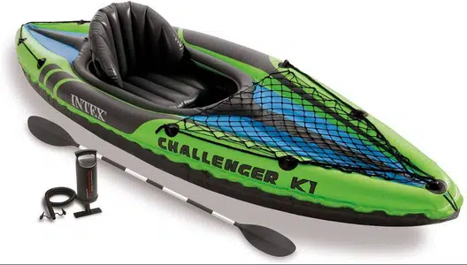 INTEX Boat Challenger K1 Kayak 1 Person With 86″ Aluminum Oars
