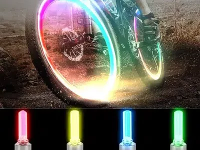 Bikes Valve Lights (Suitable For Cycle Bikes and Cars )