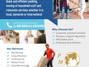 Packers and movers in Karachi (PACKERS & MOVERS INTERNATIONAL)