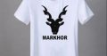 Summer Half Sleeves Markhor Printed Tshirt For Men