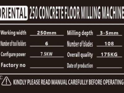 Electric Driven Concrete/ Asphalt Floor Milling Machine