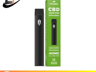 NEW Hempthy 400mg CBD Disposable Vape Price In Gujranwala – 03001597100 – ETSYPAKISTAN.COM