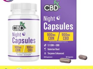 CBDfx | CBD Capsules – Night | 900mg CBD + 900mg CBN – 60ct in Pakistan – 03003778222